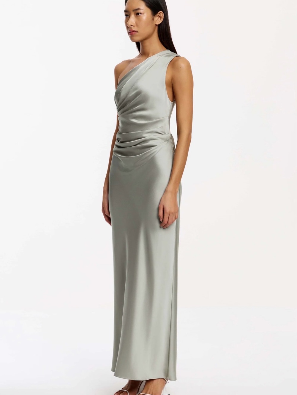 NEW Significant Other Angela One Shoulder Satin Dress, Size 10